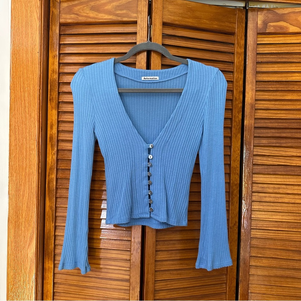 Reformation Gellar Knit Top